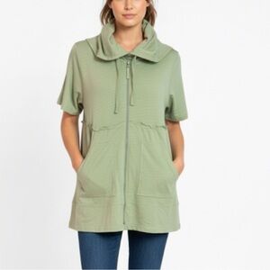 Evy’s Tree Green Hooded Zip-Up Jacket hoodie NWT size XL